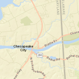 Goose Point Delaware Street Map