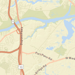 Saint Georges Delaware Street Map