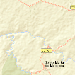 Santa Marta de Magasca Street Map