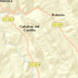 Cabañas del Castillo Street Map