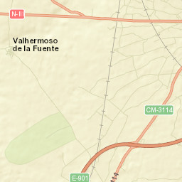 Valhermoso de la Fuente Street Map