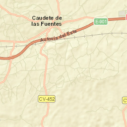 Caudete de las Fuentes Street Map