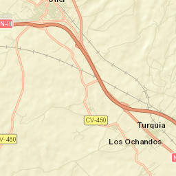 Utiel Street Map