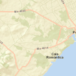 Porto Cristo Street Map