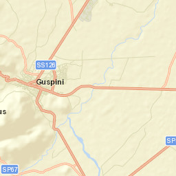 Guspini Street Map
