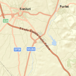 Sanluri Street Map