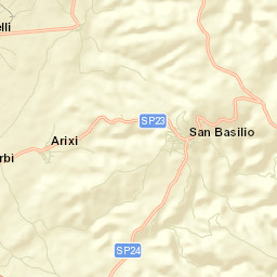 San Basilio Street Map