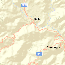 Ballao Street Map