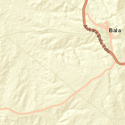 Bala İlçesi Street Map