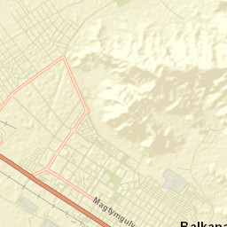 Balkanabat Street Map