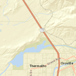 Thermalito California Street Map