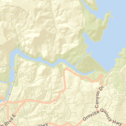 Oroville East Street Map