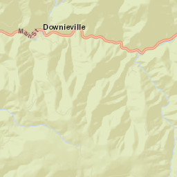 Downieville Street Map