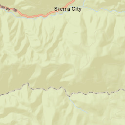 Sierra City California Street Map