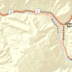 Glenwood Springs Colorado Street Map
