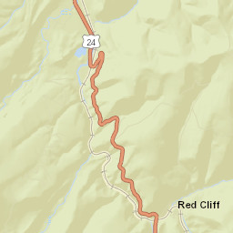 Red Cliff Colorado Street Map