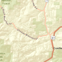 Conifer Colorado Street Map