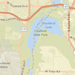 Wolhurst Colorado Street Map
