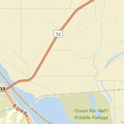 Louisiana Street Map