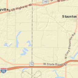 Seelyville Street Map