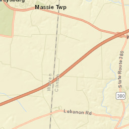 Vandervorts Corners Ohio Street Map