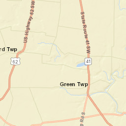 Staunton Ohio Street Map