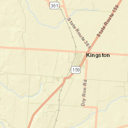 Kingston Ohio Street Map