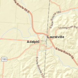 Laurelville Ohio Street Map