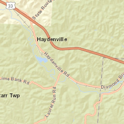 Haydenville Ohio Street Map