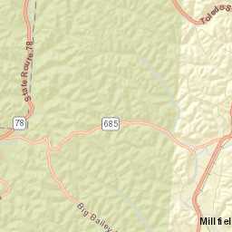 Truetown Ohio Street Map