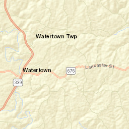 Watertown Ohio Street Map