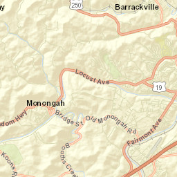 Barrackville Street Map