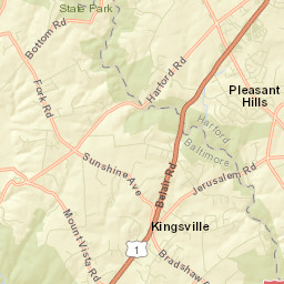 Pleasant Hills Street Map