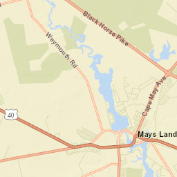 Mays Landing Street Map