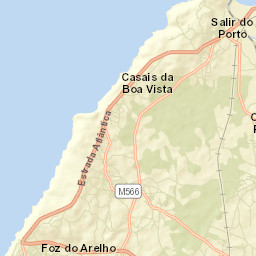 Foz do Arelho Street Map