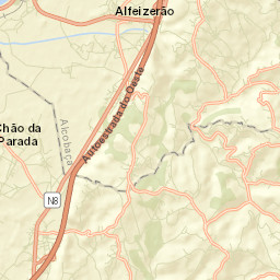 Alfeizerão Street Map