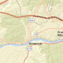 Praia do Ribatejo Street Map
