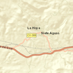 Siete Aguas Street Map