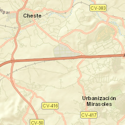 Cheste Street Map