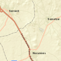 Serrenti Street Map