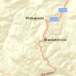 Mandatoriccio Street Map