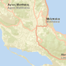 Ágios Matthaíos Street Map