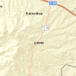 Çelebi İlçesi Street Map
