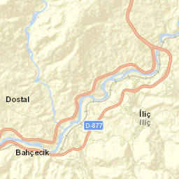 İliç İlçesi Street Map