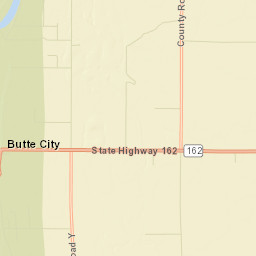 Butte City California Street Map