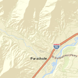 Parachute Colorado Street Map