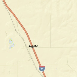 Agate Colorado Street Map
