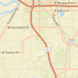 Vigo County Street Map
