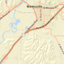 Martinsville Street Map