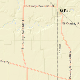 Saint Paul Street Map